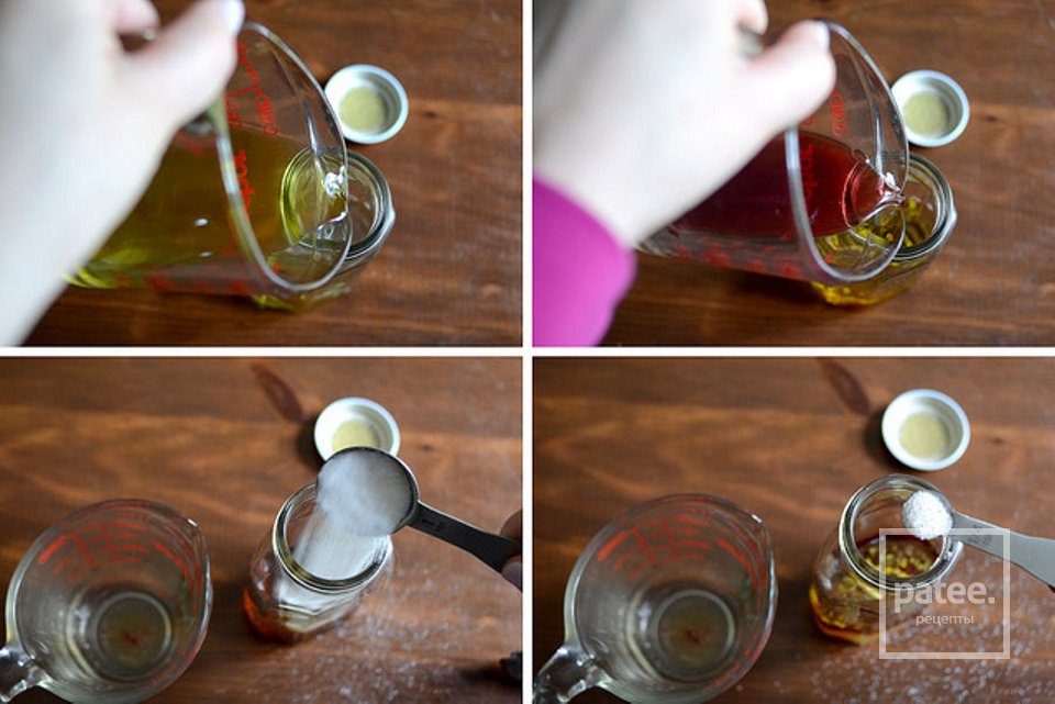 Салат с грецкими орехами, грушей и сыром горгондзола - Шаг 4