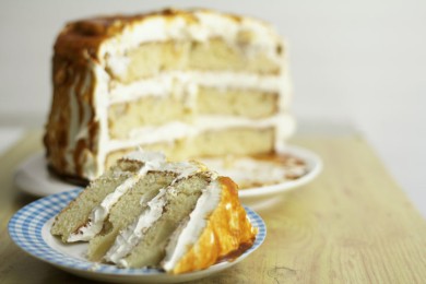 Рецепт Грушевый торт в карамели