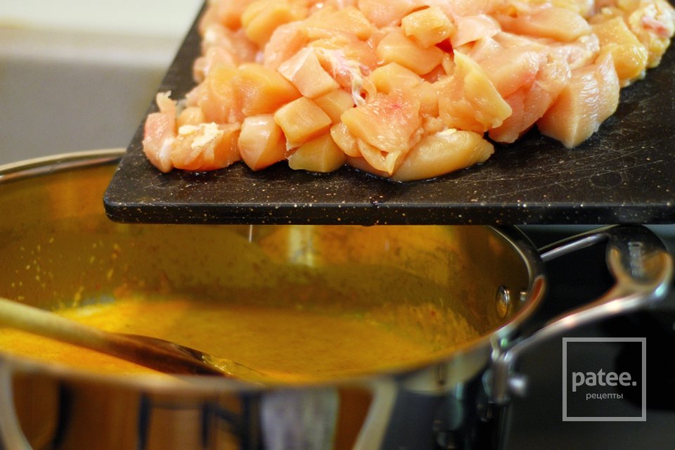 Рисовая лапша по-тайски с кокосовым молоком и карри - Шаг 6