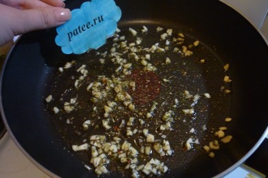 Паста с королевскими креветками - приготовление