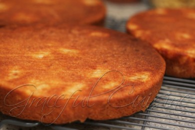 Грушевый торт в карамели - приготовление