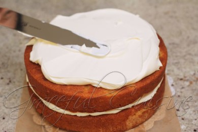 Грушевый торт в карамели - приготовление