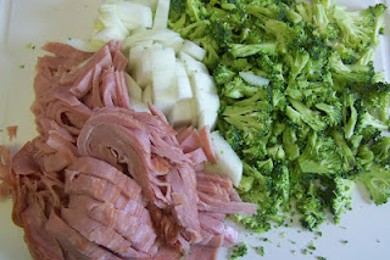 Сливочная паста с ветчиной и брокколи - приготовление