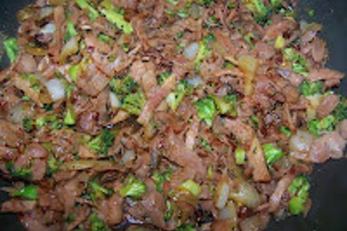Сливочная паста с ветчиной и брокколи - приготовление