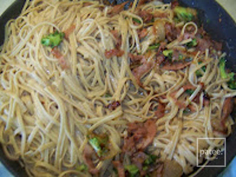 Сливочная паста с ветчиной и брокколи - Шаг 4