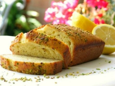 Рецепт Лимонный хлеб с тмином и фисташками