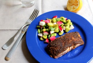 Жаренный лосось