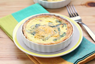 Диетический пирог со шпинатом