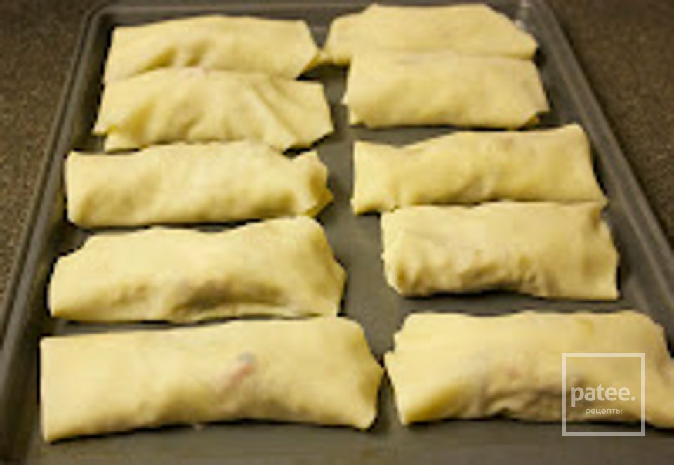 Рулетики с яйцом и цветной капустой под кисло-сладким соусом - Шаг 6