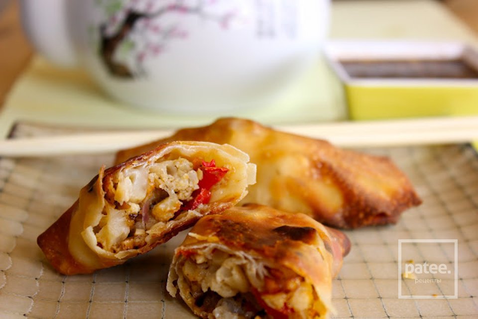 Рулетики с яйцом и цветной капустой под кисло-сладким соусом - Шаг 9