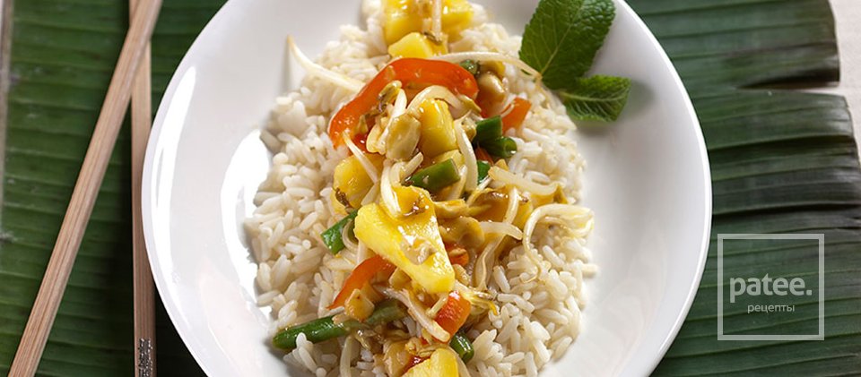 Кисло-сладкие овощи с рисом - Шаг 5