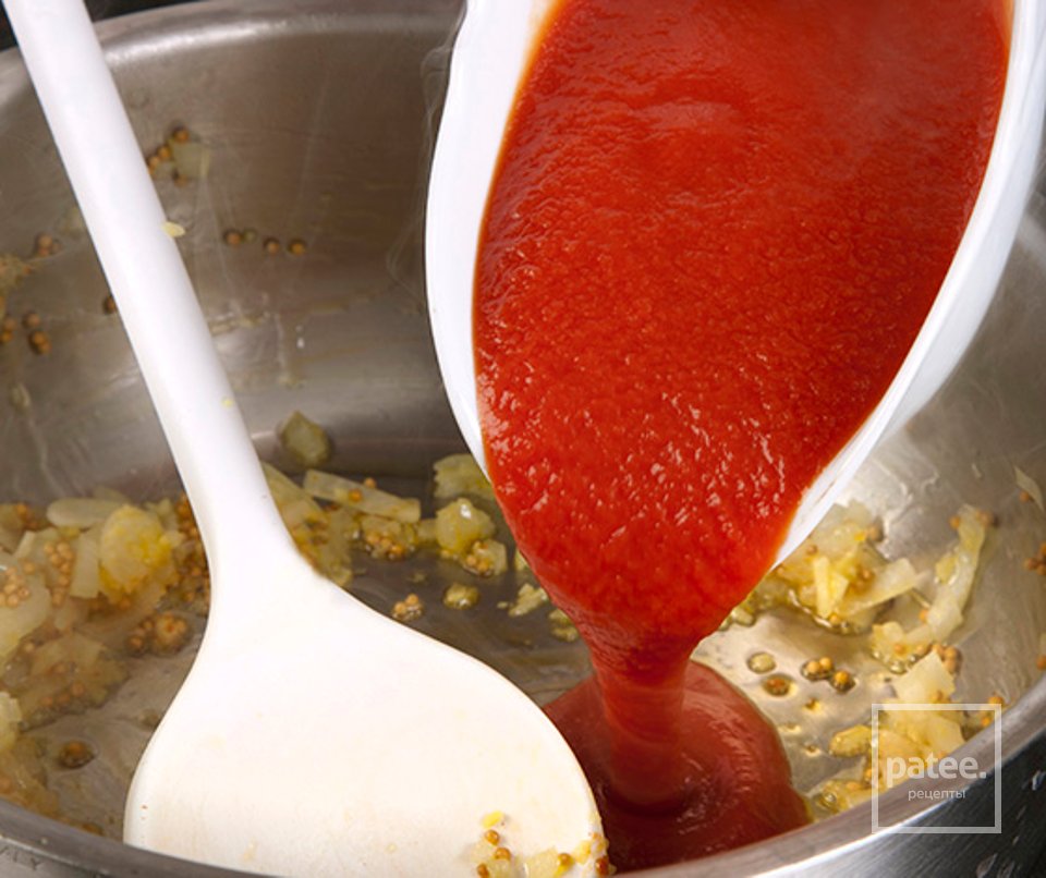 Палтус с рисом-карри под томатным соусом - Шаг 3