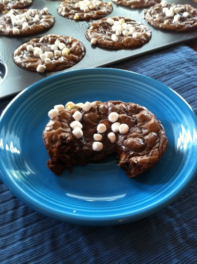 Рецепт Шоколадно-арахисовое печенье с маршмэллоу