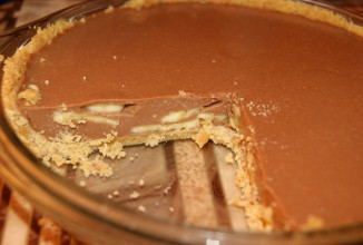 Шоколадный торт с бананом.