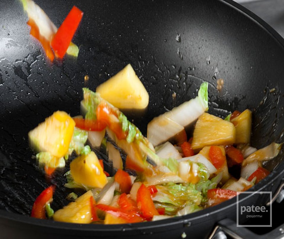 Шницель из телятины с кисло-сладкой пекинской капустой и рисом басмати - Шаг 5