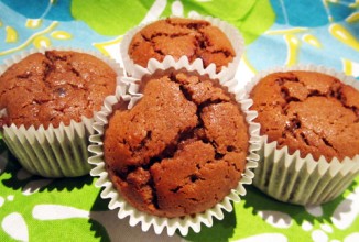 Шоколадно-банановые кексы из нутовой муки