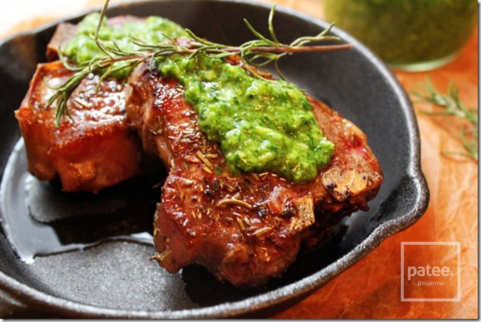 Бараньи отбивные  под мятным соусом песто - Шаг 4