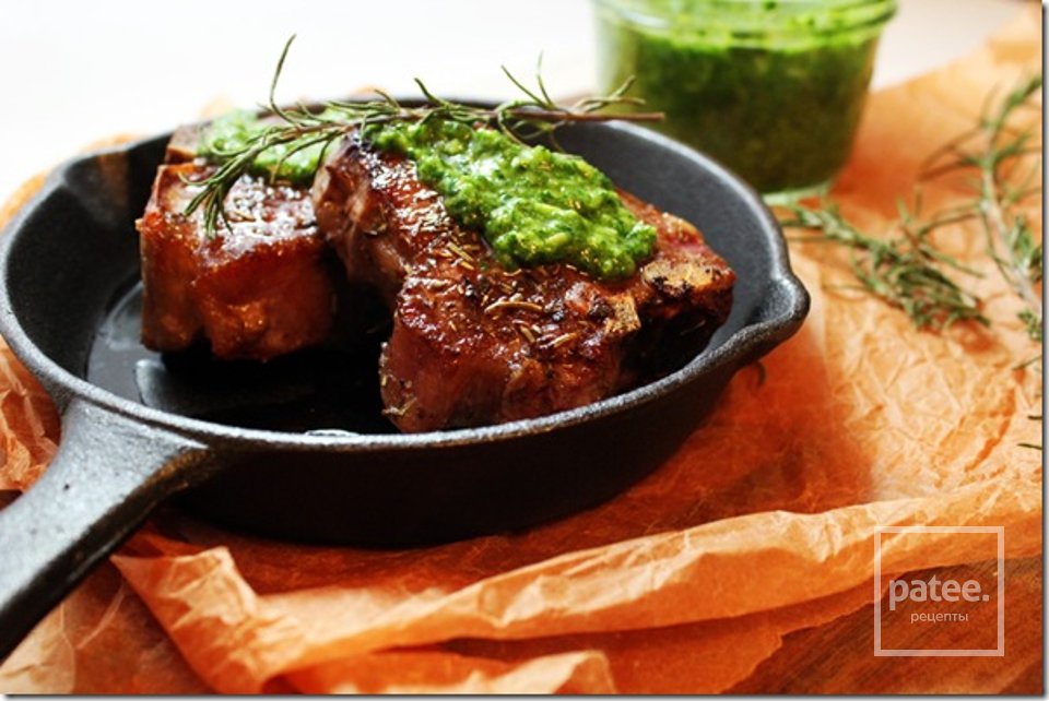 Бараньи отбивные  под мятным соусом песто - Шаг 5