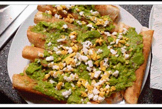 Рулетики из лепешек Такос