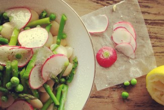 Фасоль лима с овощами