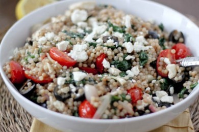 Израильский салат с кускусом - приготовление