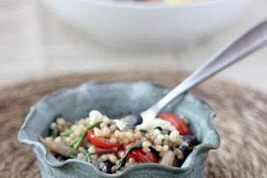 Израильский салат с кускусом - приготовление