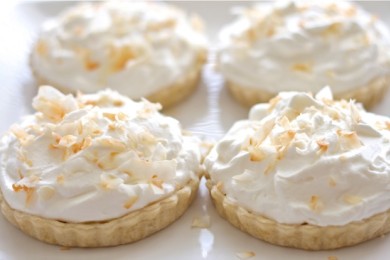 Пирожное с бананово-кокосовой кремовой начинкой - приготовление