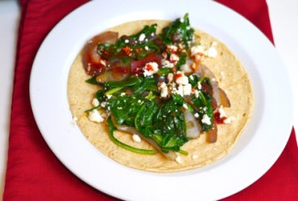 Простые тако из шпината