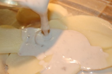 Картофельный гратен - приготовление