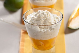 Манговое желе с кремом