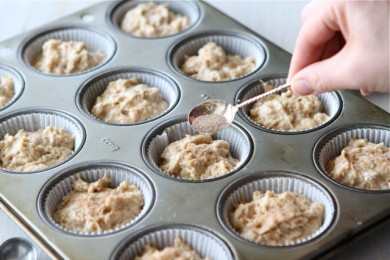 Банановые маффины - приготовление