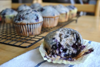 Кексы с черникой