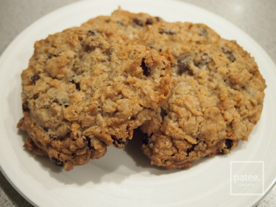 Овсяное печенье с изюмом и кокосовой стружкой - Шаг 8