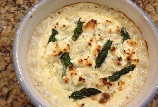 Запеканка из свежих овощей и козьего сыра