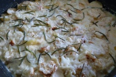 Картофель, запеченный с фасолью - приготовление