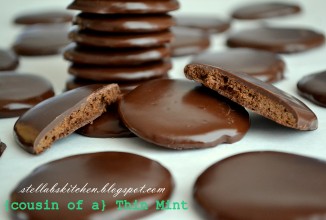 Мятно-шоколадное печенье