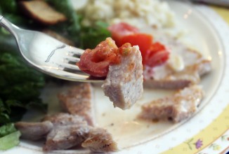 Свинина в соусе с шампанским и сливками