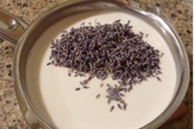 Медово-лавандовое мороженное - приготовление