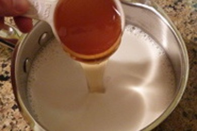 Медово-лавандовое мороженное - приготовление