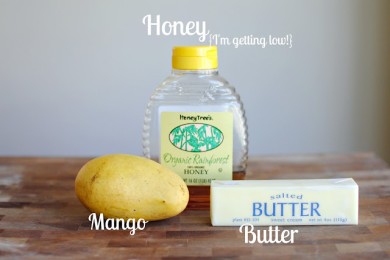 Медовые тосты с манго - приготовление