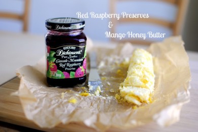 Медовые тосты с манго - приготовление