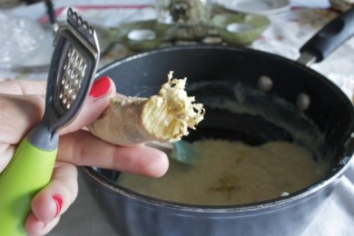 Лимонный пудинг с имбирем - приготовление