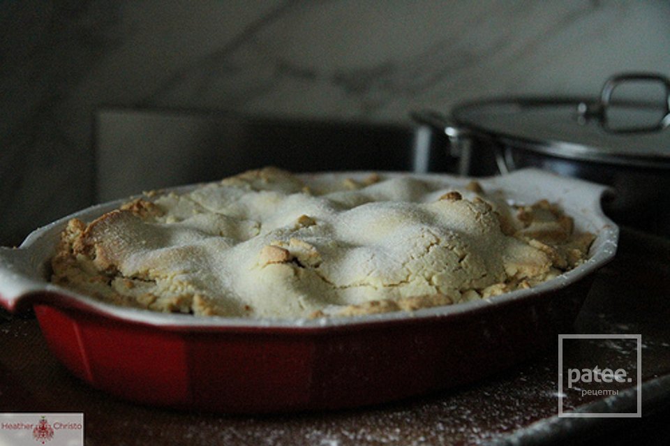 Клубника с ревенем под сладким печеньем - Шаг 8
