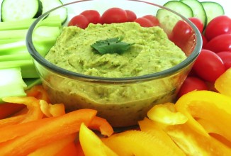 Соус хумус с кинзой и халапеньо