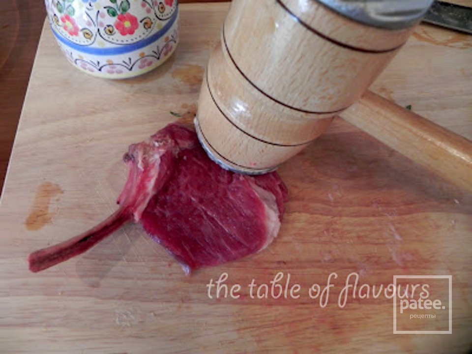 Бараньи отбивные с миндалем, розмарином, картофелем и бальзамической глазурью - Шаг 4