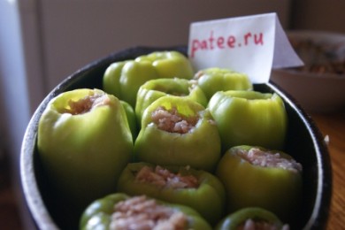 Фаршированный перец - приготовление