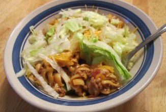 Паста с мясным соусом тако