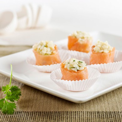 Роллы с копченым лососем и васаби - Шаг 4