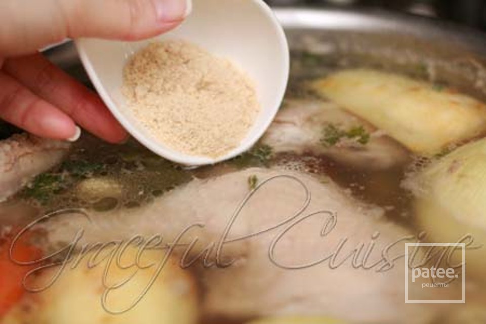 Куриный суп с фрикадельками из мацы - Шаг 3