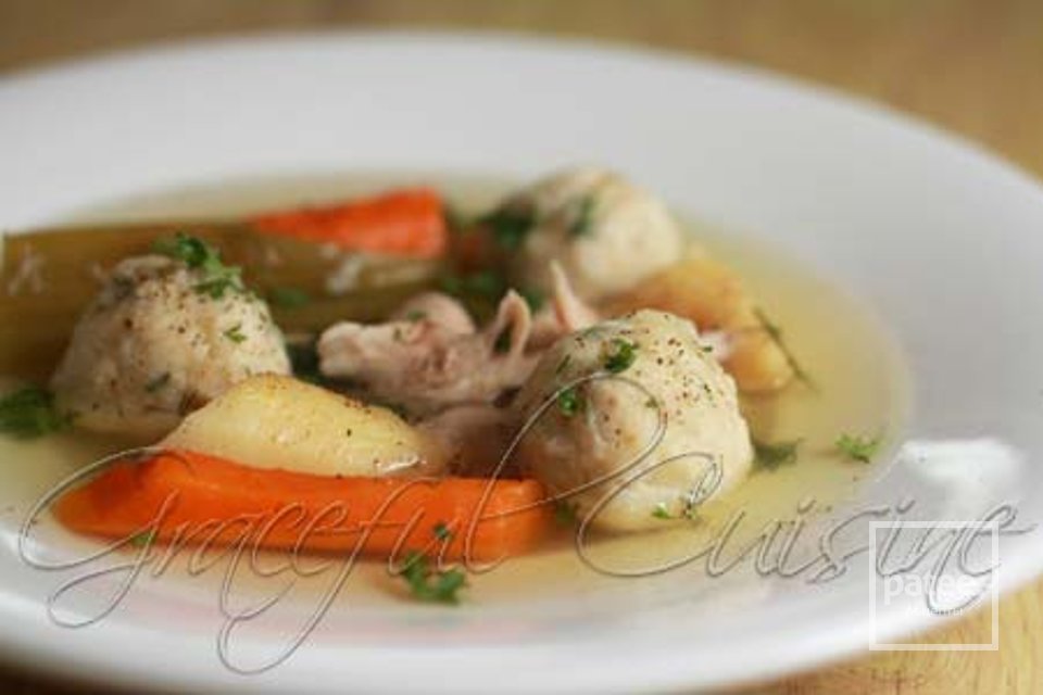 Куриный суп с фрикадельками из мацы - Шаг 10